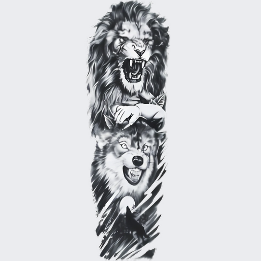 Wolf & Lion Sleeve