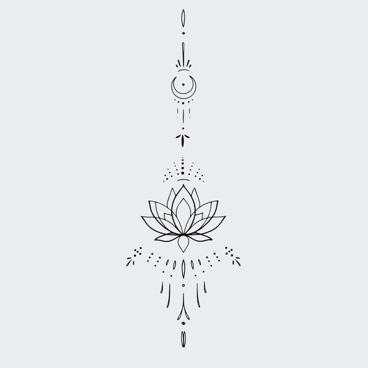 Lotus & moon