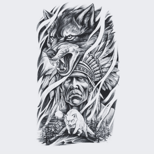 Tribal wolf